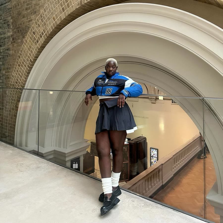 Sportswear shot under a brick archway