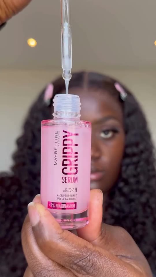 Skincare routine to camera