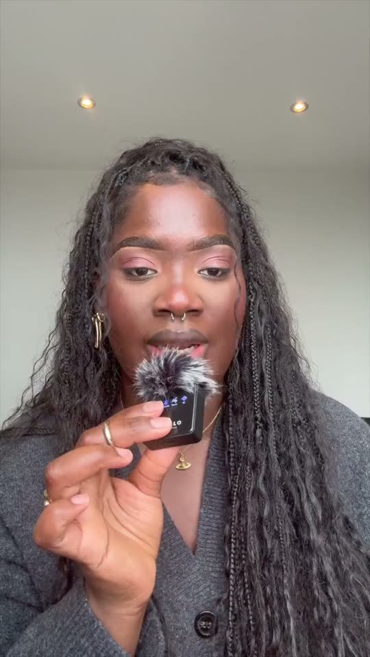 Lip plumping product applied to camera